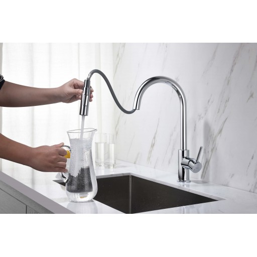 Смеситель для кухни AQUATEK Европа AQ1384CR однорычажный хром